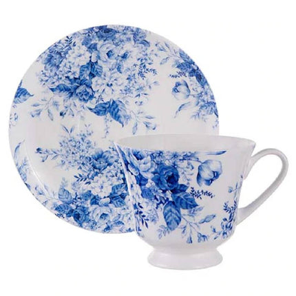 PROVINCIAL GARDEN WHITE CUP & SAUCER