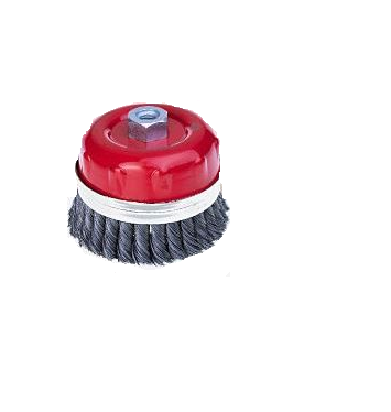 Braided cup wire brush 1/4 3"*80 mm
