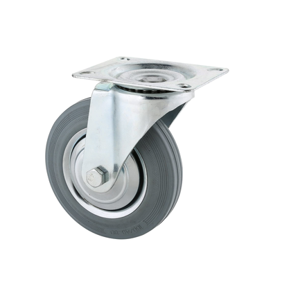 120mm Swivel gray rubber 004120 - Mega Hardware