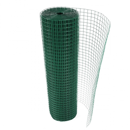 1x1 Green PVC Plastic coated Welded Wire Mesh - Mega Hardware