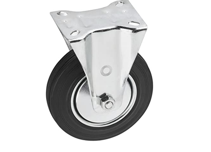 Castor wheel, fixed base, without brake, 200 mm 