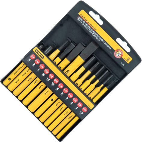 MEGA MG16702 PUNCH AND CHISEL SET (12 PIECES)