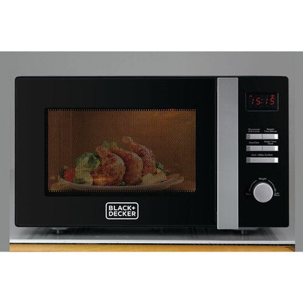 BLACK+DECKER 28L COMBINATION MICROWAVE OVEN WITH GRILL BLACK MZ2800PG-B5