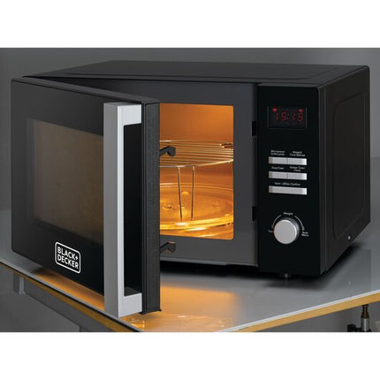 BLACK+DECKER 28L COMBINATION MICROWAVE OVEN WITH GRILL BLACK MZ2800PG-B5