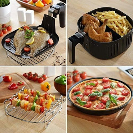 Mega air fryer, large size, capacity 7.2-8.2 liters, 1800 watts 