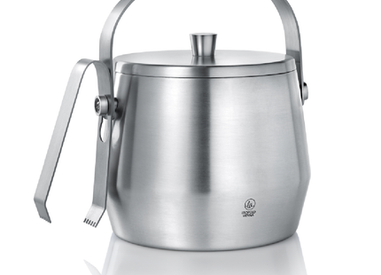 Ice bucket 1,0L with lid and tongs