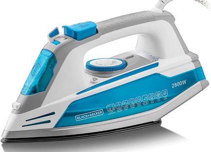 Black &amp; Decker steam iron with automatic shut-off and anti-drip, 2800 watts