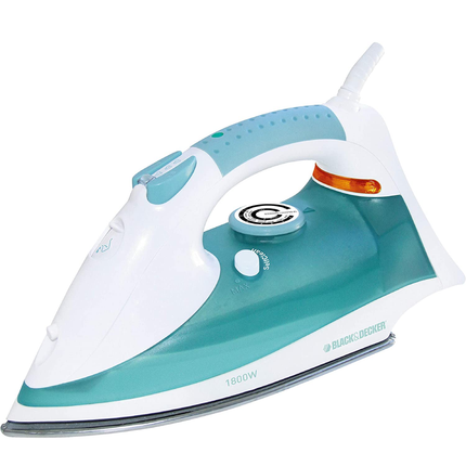 مكواة بخار بلاك أند ديكر 1600 واط غير لاصقة للملابس