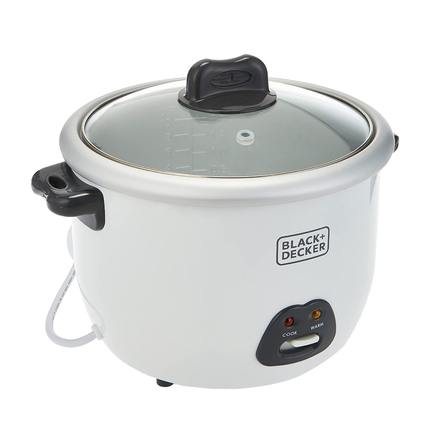 Black & Decker Rice Cooker 1.8L White 