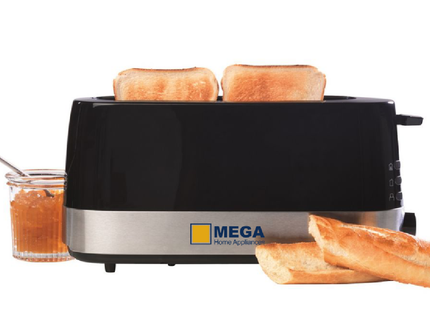 Mega Toaster 850W, Single Slice, Black 