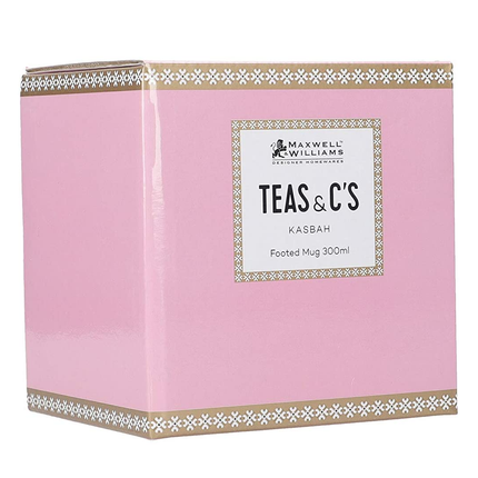 Maxwell & Williams Teas & C’s Kasbah Coffee Mug in Gift Box, Porcelain, Hot Pink, 300 ml
