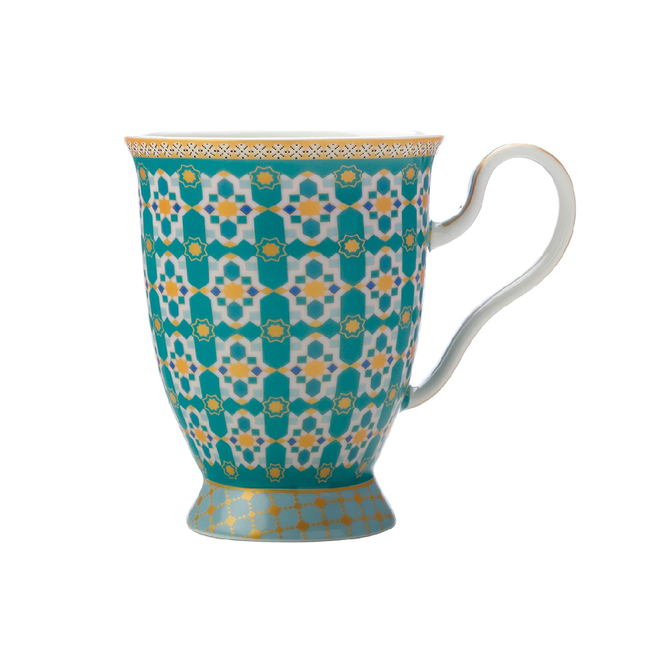 Maxwell & Williams HV0119 Teas & C’s Kasbah Coffee Mug in Gift Box, Porcelain, Mint Green, 300 ml