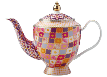 Maxwell & Williams HV0130 Teas & C’s Kasbah Loose Leaf Teapot with Infuser in Gift Box, Porcelain, Rose, 5 Cup (1 Litre)