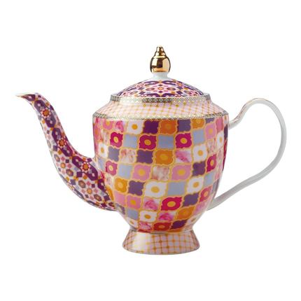 Maxwell & Williams HV0130 Teas & C’s Kasbah Loose Leaf Teapot with Infuser in Gift Box, Porcelain, Rose, 5 Cup (1 Litre)