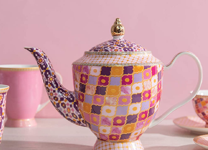 Maxwell & Williams HV0130 Teas & C’s Kasbah Loose Leaf Teapot with Infuser in Gift Box, Porcelain, Rose, 5 Cup (1 Litre)