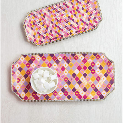 Maxwell & Williams HV0128 Teas & C’s Kasbah Large Serving Platter in Gift Box, Porcelain, Rose, 33 x 15.5 cm