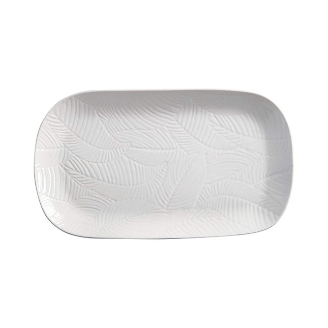 Maxwell & Williams DR0309 Panama Serving Platter in Gift Box, Stoneware, White, 34 x 19 cm