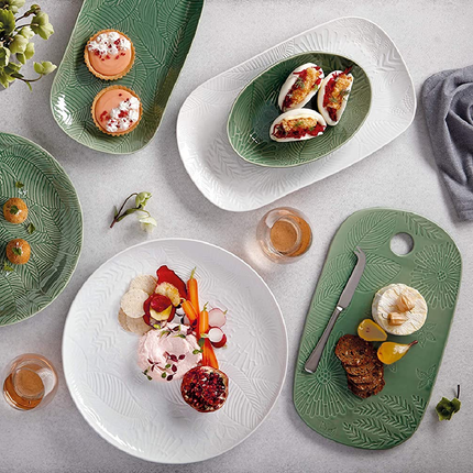 Maxwell & Williams DR0315 Panama Oval Serving Dish in Gift Box, Stoneware, White, 32 x 23 cm