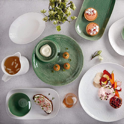 Maxwell & Williams Panama Oval Serving Dish in Gift Box, Stoneware, White, 24 x 17 cm