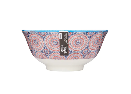 KitchenCraft Blue and Red Mosaic Style Ceramic Bowls