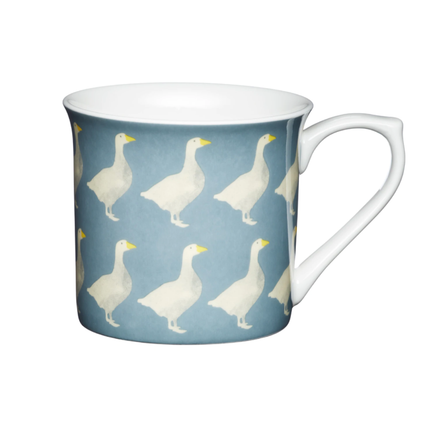 Kitchencraft KCMFLT14 China Fluted Mug - Geese