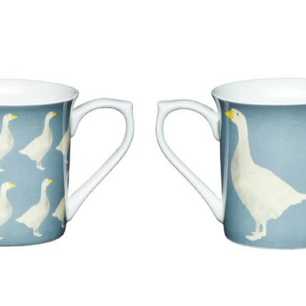 Kitchencraft KCMFLT14 China Fluted Mug - Geese