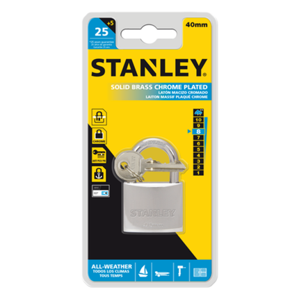 SOLID BRASS CHROME PLATED 40MM