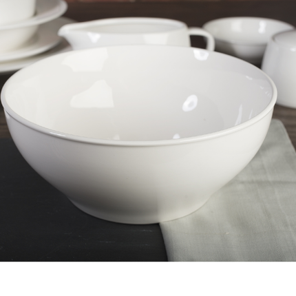M By Mikasa Whiteware Ridged Large Serving Bowl