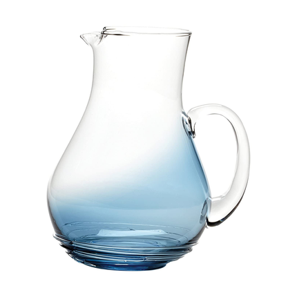 Mikasa Swirl Cobalt Pitcher, 88 oz, Blue