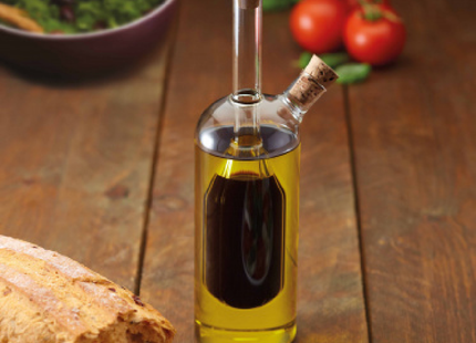 KitchenCraft oil and vinegar dispenser 350 ml glass transparent