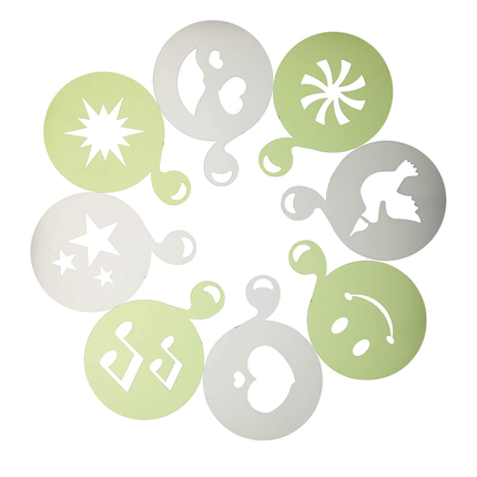 Kitchen Craft Le'Xpress Drinks Stencils, Set of 8