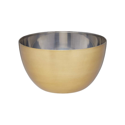 MASTERCLASS 21 CM STAINLESS STEEL SALAD BOWL/ FRUIT BOWL/ SERVING BOWL, BRASS EFFECT