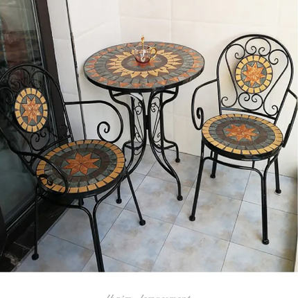 LUXURY GARDEN DINING SET - 3 PIECES