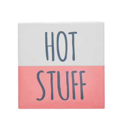 KitchenCraft KCTRIVHSTUFF Trivet, Red/White