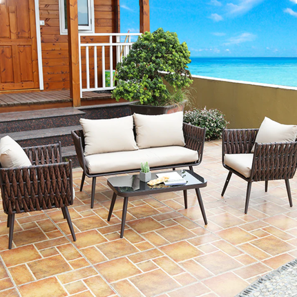 LUXURY GARDEN SEATING SET - 4 PIECES