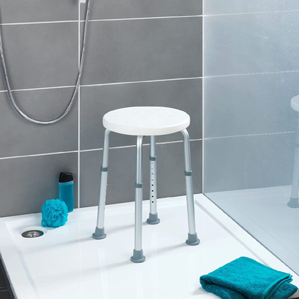 مقعد حمام سيكيورا 45.5 *57.5 سم من وينكو أبيض/فضي