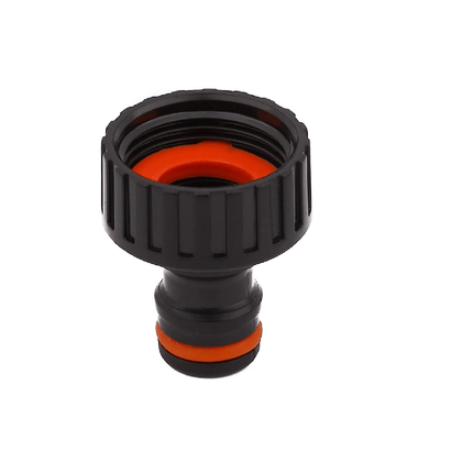 Hose connector with tap - plastic