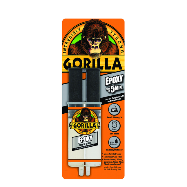 Gorilla Glue Gray All Purpose Epoxy Putty Stick, 2 Ounce, Single Stick, 1  Pack 