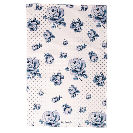VINTAGE INDIGO TEA TOWEL