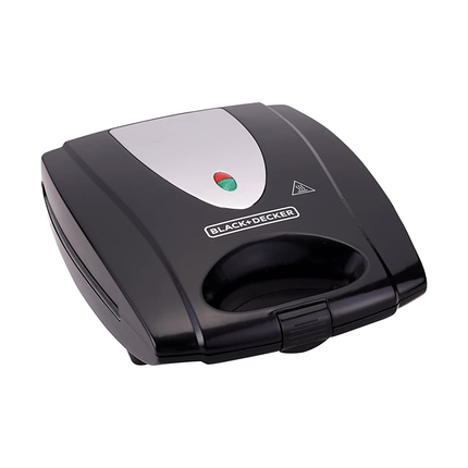 BLACK $ DECKER 4 SLOT SANDWICH MAKER, 1400 WATTS - BLACK TS4080-B5