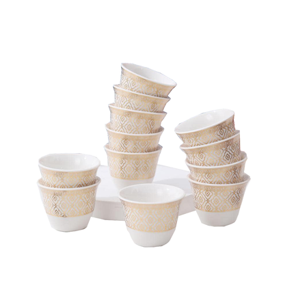 طقم فناجين القهوة العربية من رويال - 12 قطعة