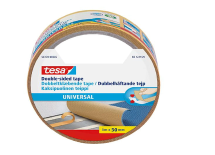 Tesa UNIVERSAL 5m 50mm carpet tape double-sided
