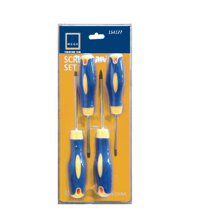 Mega screwdriver set 4 pieces