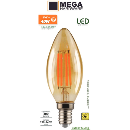 لمبة خيوط كهرمانية من ميجا 4 واط