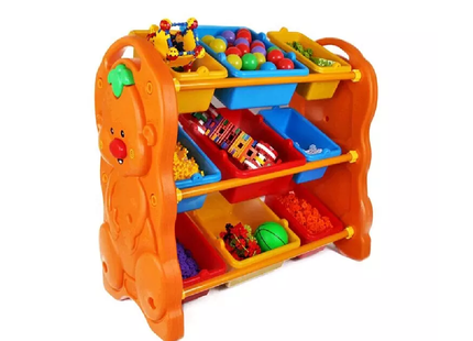 خزانة ألعاب بلاستيكية لطيفة للأطفال لرياض الأطفال