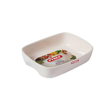 جاط مستطيل بيضاء  28 × 20 سم