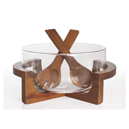 BILLI WOODEN SALAD BOWL