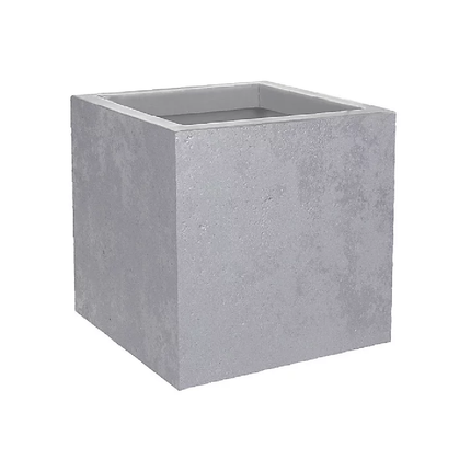 EDA 29.5 X 29.5 X 29.5CM PLANTER-CEMENT GREY