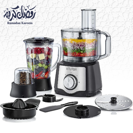 محضر الطعام مع خلاط ومطحنة وعصارة 600 واط 29 وظيفة