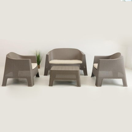LUXURY GARDEN SEATING SET - 4 PIECES